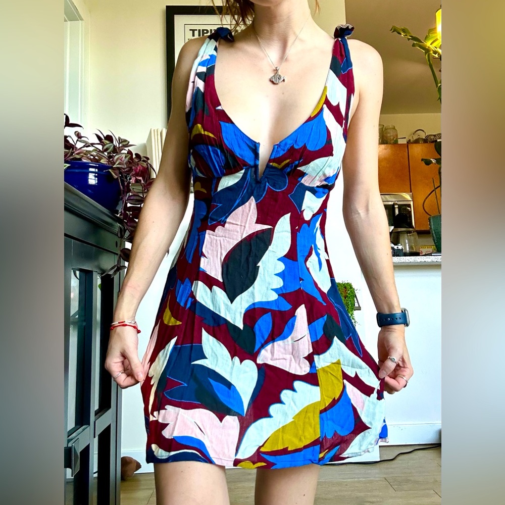 Multicolor mini dress